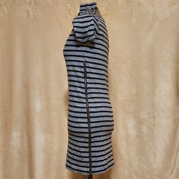 J. Crew Striped Side-Zip 3/4 Sleeve Dress - Picture 5 of 10